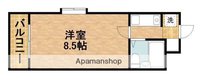 住吉シティハイツ(1K/2階)の間取り写真
