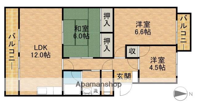 エスポワール(3LDK/2階)の間取り写真