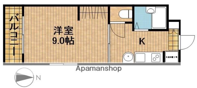 アネックス天王Ⅶ(1DK/2階)の間取り写真