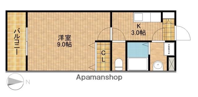 SEISHELL(1K/3階)の間取り写真