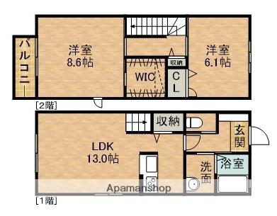 エスペランサ(2LDK)の間取り写真
