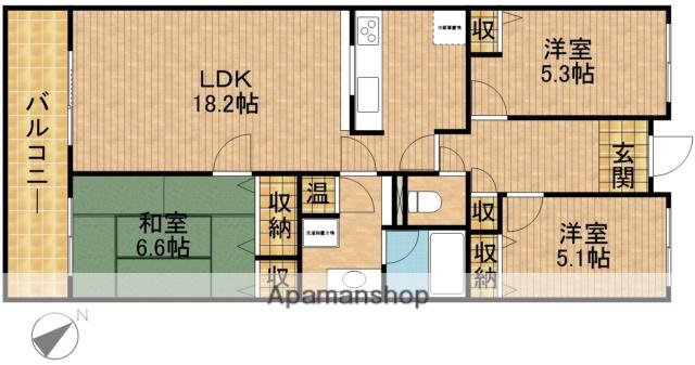 アーバンライフ曳馬Ⅰ-A(3LDK/5階)の間取り写真