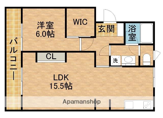 マンションカメリアⅡ(1LDK/2階)の間取り写真