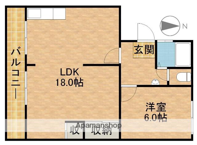 ヴィータ・コリーナ(1LDK/3階)の間取り写真