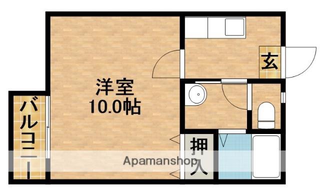 サンステージ(1K/2階)の間取り写真