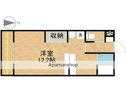 アポロミレニア(1K/3階)の間取り写真