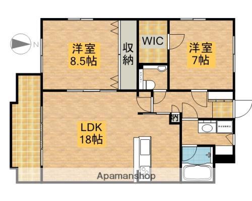 コンフォート志都呂(2LDK/4階)の間取り写真