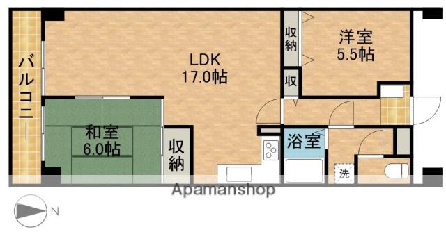 リアライズ城北(2LDK/5階)の間取り写真