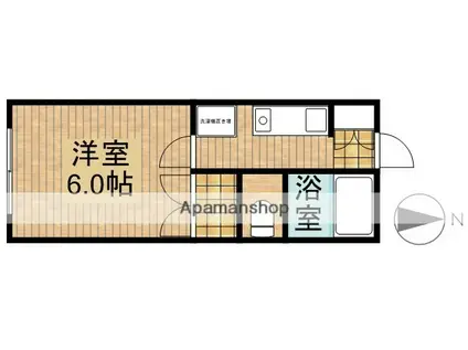 ジンヤビラ(1K/2階)の間取り写真