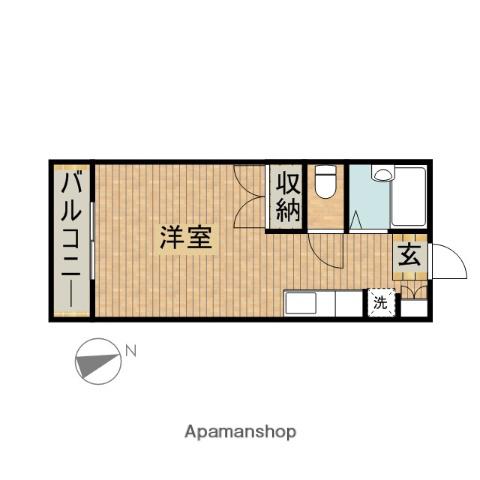えいすうピアⅠ(ワンルーム/2階)の間取り写真