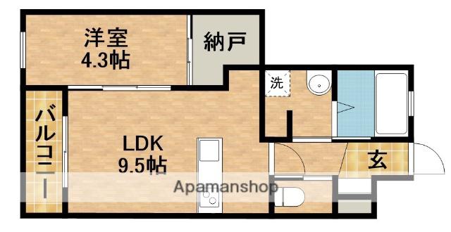 ル・リオン葵東A棟(1LDK/2階)の間取り写真