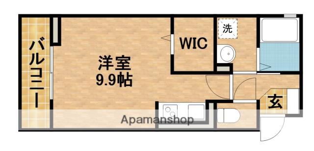 EXCEL21 Ⅵ(ワンルーム/2階)の間取り写真