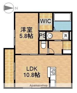 D-HILLS領家Ⅱ(1LDK/3階)の間取り写真
