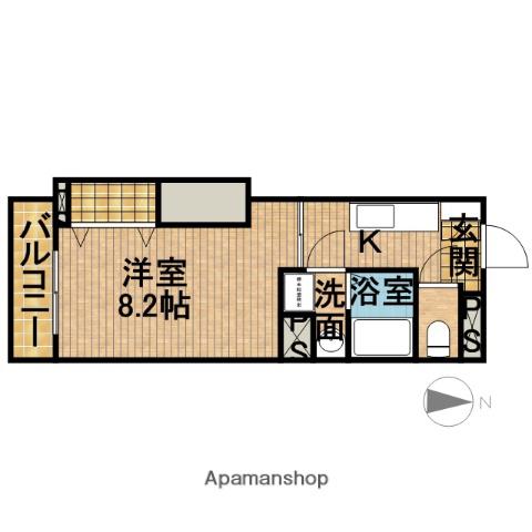 クレアールⅠ(1K/1階)の間取り写真