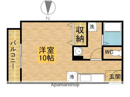 TKマンションⅤ(ワンルーム/1階)の間取り写真