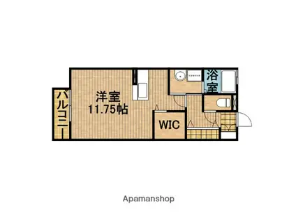 エクセレンテ(ワンルーム/2階)の間取り写真