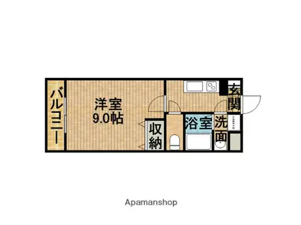 PROCEED(1K/5階)の間取り写真