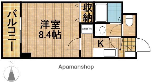 オリーブ(1K/2階)の間取り写真