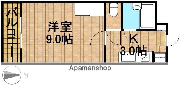 パストラーレⅠ(1K/3階)の間取り写真