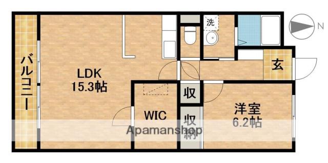 エルドミール(1LDK/3階)の間取り写真