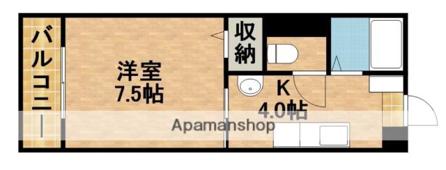 鈴木荘(1K/1階)の間取り写真