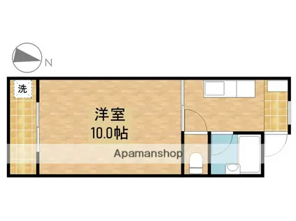 メゾンルクール(1K/2階)の間取り写真
