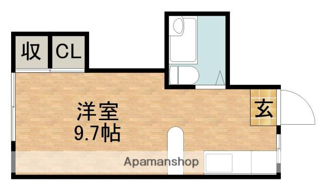 サンコーポあけぼのA(ワンルーム/2階)の間取り写真