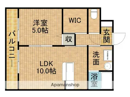 グランメゾンⅡ(1LDK/5階)の間取り写真