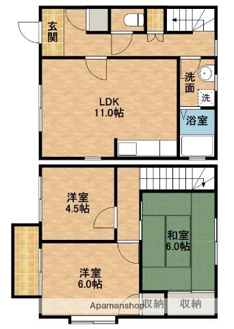 プライムコート瀬崎(3LDK)の間取り写真