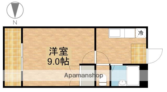 第5田畑ハイツ(1K/3階)の間取り写真