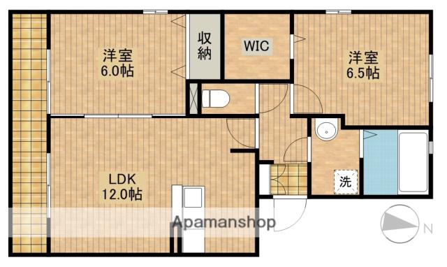 パストラーレ(2LDK/1階)の間取り写真