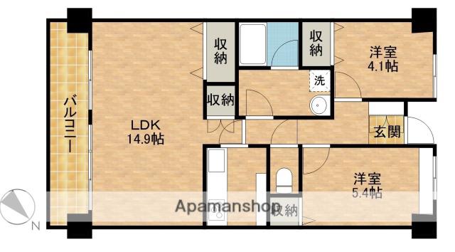藤和ハイタウン上島(2LDK/4階)の間取り写真