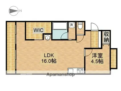 沢乃杜レジデンス(1LDK/3階)の間取り写真