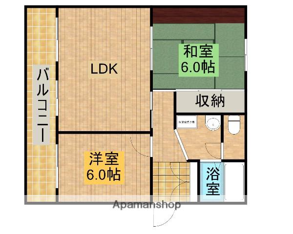 サウスステーション(2LDK/3階)の間取り写真