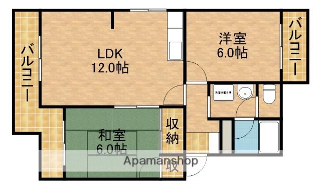 メゾンスーブニール(2LDK/1階)の間取り写真