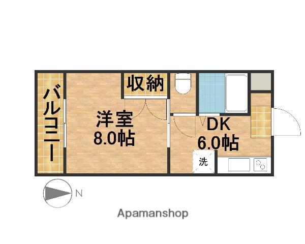 アメニティーベル(1DK/1階)の間取り写真