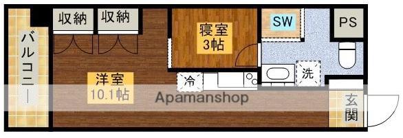 アルコ14(1LDK/8階)の間取り写真