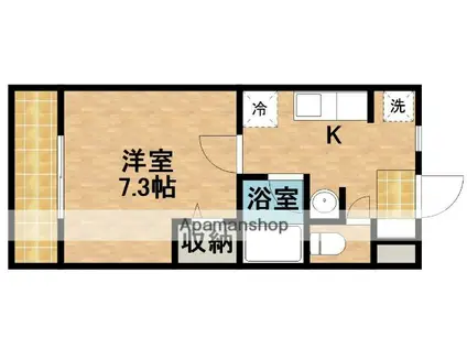 NEXTAGE新橋(1K/3階)の間取り写真