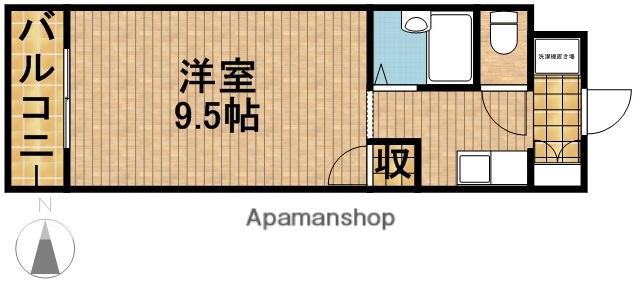アップル第3マンション(ワンルーム/4階)の間取り写真