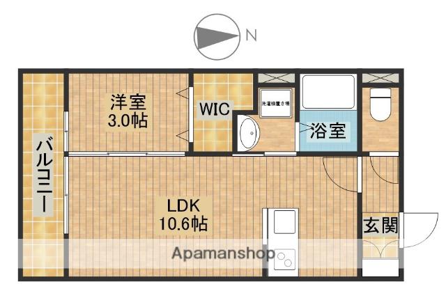 カーサ・ディ・ピーノ(1LDK/3階)の間取り写真