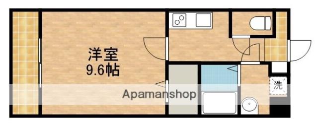 BELLE元浜(1K/5階)の間取り写真