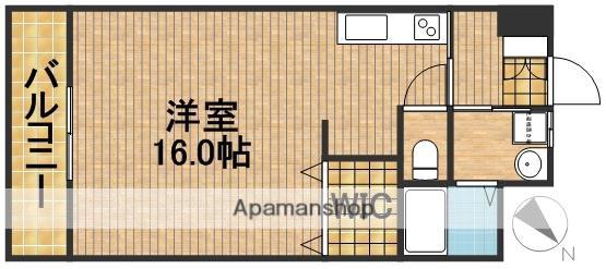 ヴィーブル住吉(ワンルーム/3階)の間取り写真