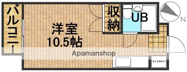 サンアベニュー富塚Ⅰ(1K/1階)の間取り写真
