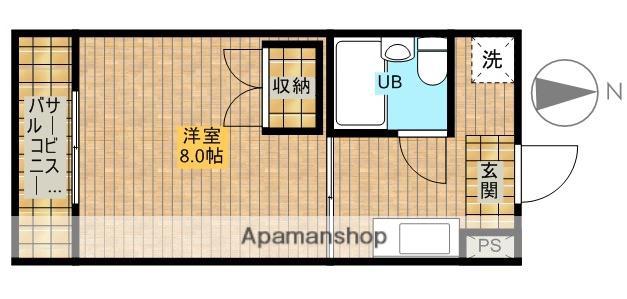 アパルトーノイン(1K/1階)の間取り写真