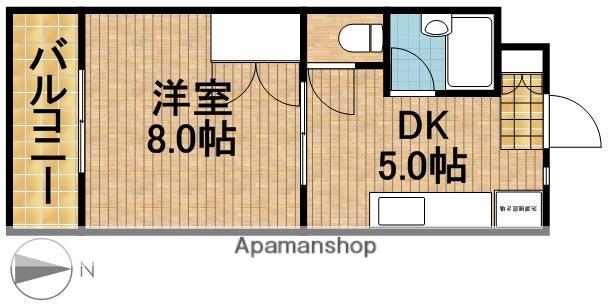 マンション金丸(1DK/1階)の間取り写真