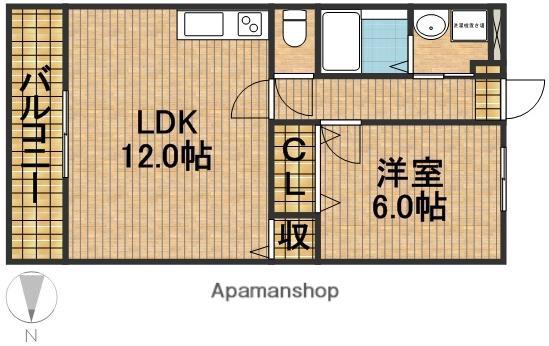 MATSUMOTO(1LDK/3階)の間取り写真