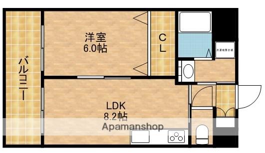 ソルトシティ浜松(1LDK/5階)の間取り写真