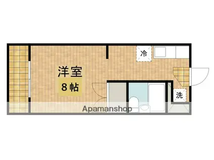 コーポ協和(1DK/1階)の間取り写真