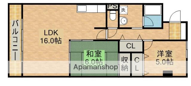 シティプラザ浜松(2LDK/7階)の間取り写真