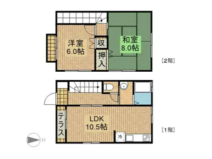 レジェンド(2LDK)の間取り写真